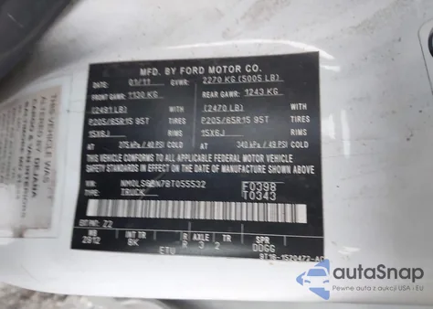 2011 Ford Transit Connect Xlt from USA, damaged, VIN NM0LS6BN7BT055532